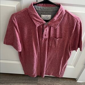 Flag & Anthem Men's Heathered Red Polo Shirt